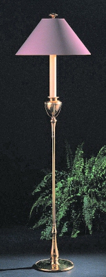 Cradled Urn Candlestick  Floor Lamp