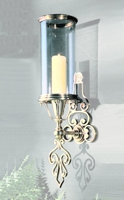 English Scroll Candle    Sconce