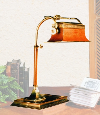 Edwardian Table Lamp     with Adjustable Shade