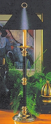 18th Century Baluster Candlestick Lamp