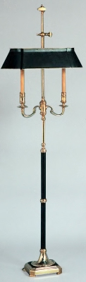 Two Candle English Arm   Floor Lamp