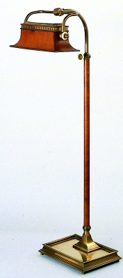 Adjustable Edwardian Floor Lamp with Adjustable Shade