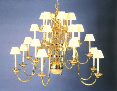 Large Georgian 4-Tier Chandelier