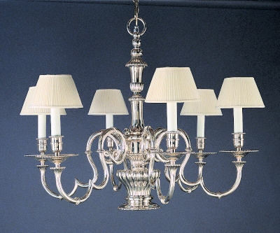 Early 19th Century English Chandelier with  Down-Light