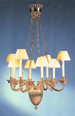 Graceful Empire Chandelier with Up-Light