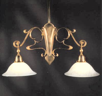 Two Arm Nouveau Chandelier