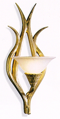 Wall Sconce with Organic Motif