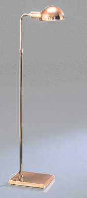 Adjustable Floor Lamp with Rectangular Beveled Base