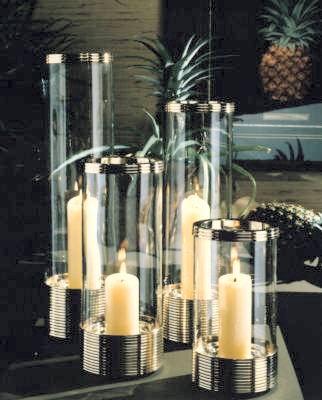 Compelte Set of 4 Contemporary Hurricanes with Ribbed Motif