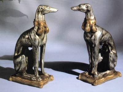 Seated Female Whippet