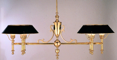 Double Billiard Chandelier