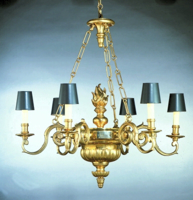 Williamsburg Six Arm     Chandelier with