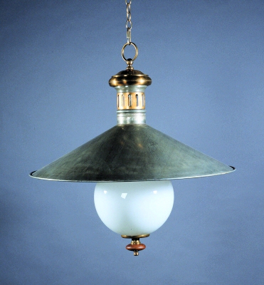 Large Hanging Shade with Globe