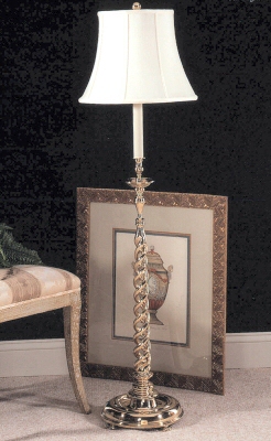 17th Century English Twist Floor Lamp